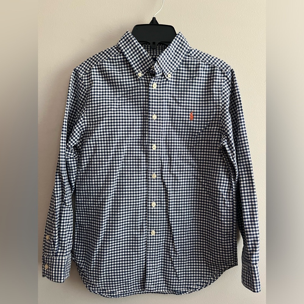 Boys Ralph Lauren Gingham Cotton Dress Shirt